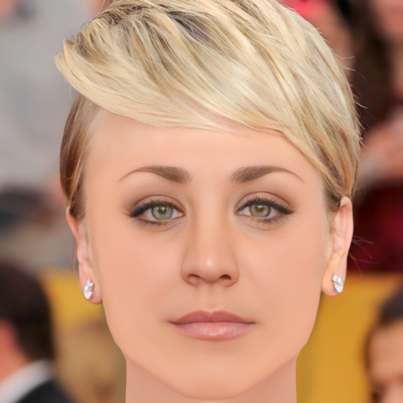 केली कुओको हेड - नो हेयर - गेम के लिए लो पॉली हेड 3D मॉडल .c4d .max .obj .3ds .fbx .stl .blend 