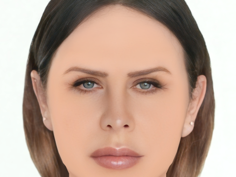 Karla Sofia Gascon Head - Senza capelli - Testa bassa in poliestere per gioco Modello 3D