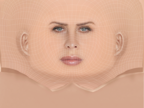 Karla Sofia Gascon Head - No Hair - Low poly head для гри 3D Модель