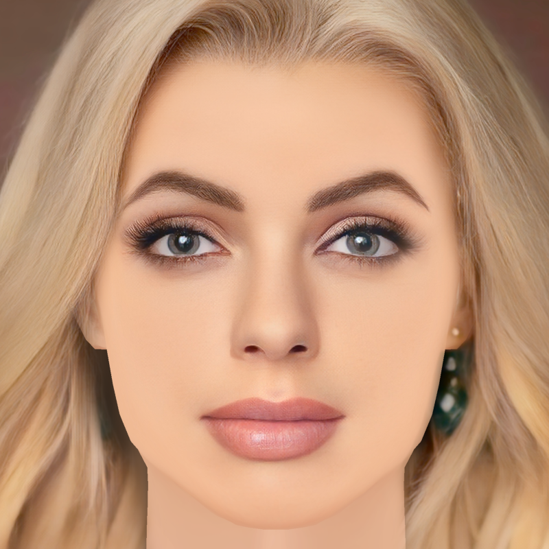 Голова Кароліни Бєлавської - без волосся - низькополігональна голова для гри 3D Модель .c4d .max .obj .3ds .fbx .stl .blend 