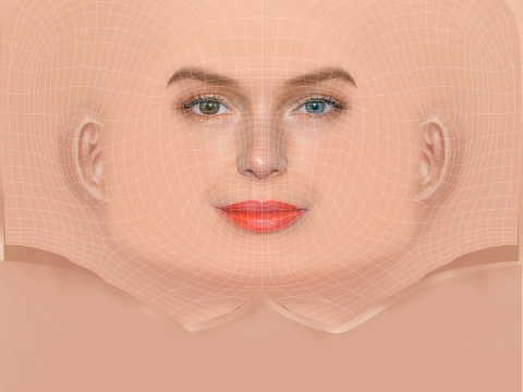 Cabeza de Kate Bosworth - Sin pelo - Cabeza de baja poli para juego Modelo 3D