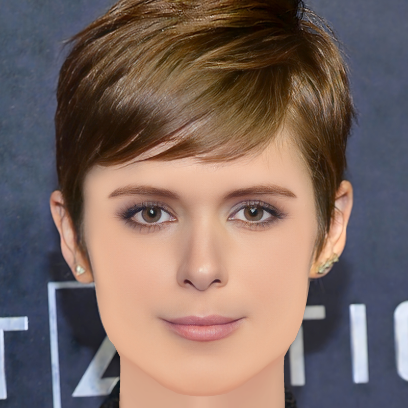 Kate Mara Head - Sin pelo - Cabeza de baja poli para juego Modelo 3D .c4d .max .obj .3ds .fbx .stl .blend 
