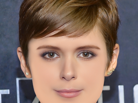 Голова Кейт Мара - без волосся - низькополігональна голова для гри 3D Модель