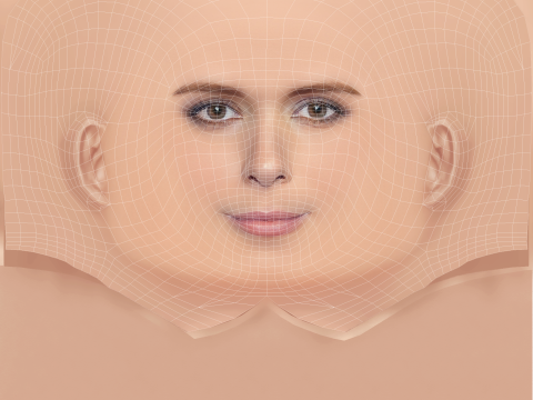 Kate Mara Head - Sin pelo - Cabeza de baja poli para juego Modelo 3D
