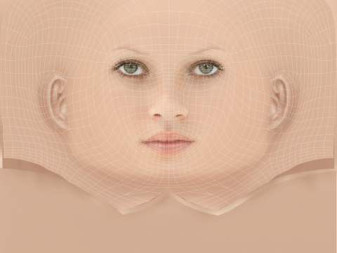 Kate Moss Head - Sin pelo - Cabeza de baja poli para juego Modelo 3D