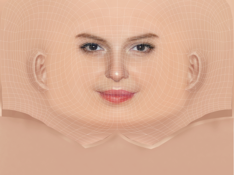 Голова Кетрін Хейгл - без волосся - низькополігональна голова для гри 3D Модель