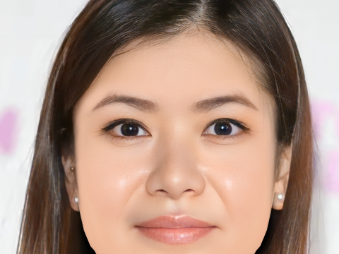 Katie Leung Head - No Hair - Low poly head for game 3D Model