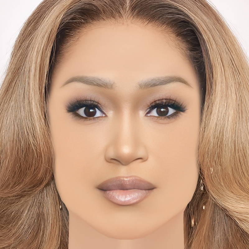 Keke Palmer Head - 无头发 - 低聚游戏头 3D 模型 .c4d .max .obj .3ds .fbx .stl .blend 