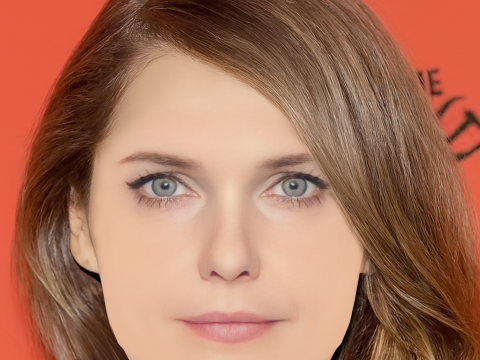 Keri Russell Head - No Hair - Low poly head for game 3D Model