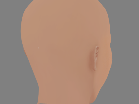 Kerry Washington Head – No Hair – Low-Poly-Kopf für das Spiel 3D Modell