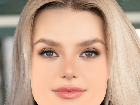 क्रिस्टीना पिस्ज़कोवा हेड - नो हेयर - गेम के लिए लो पॉली हेड 3D मॉडल