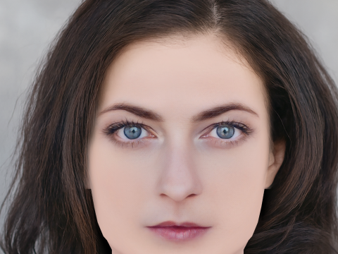 Cabeza de Lara Pulver - Sin pelo - Cabeza de baja poli para juego Modelo 3D