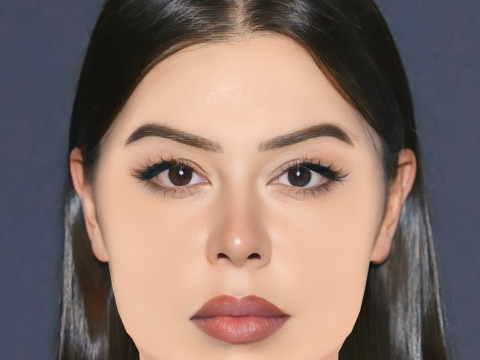 Głowa Lauren Chan - No Hair - Głowa Low Poly do gry Model 3D