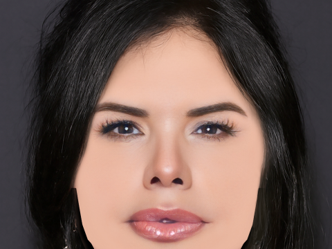 Tête de Lauren Sanchez - No Hair - Tête low poly pour le jeu Modèle 3D