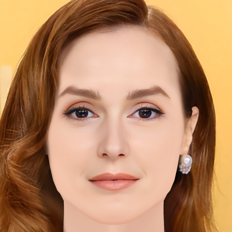 Leighton Meester Head - No Hair - Laag poly hoofd voor wild 3D Model .c4d .max .obj .3ds .fbx .stl .blend 