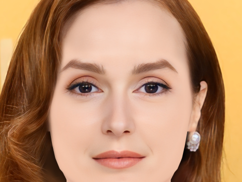 Голова Лейтона Містера - без волосся - низькополігональна голова для гри 3D Модель