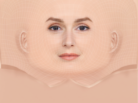 Leighton Meester Head - No Hair - Laag poly hoofd voor wild 3D Model