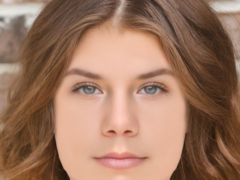 Голова Лії Макх'ю - без волосся - низькополігональна голова для гри 3D Модель