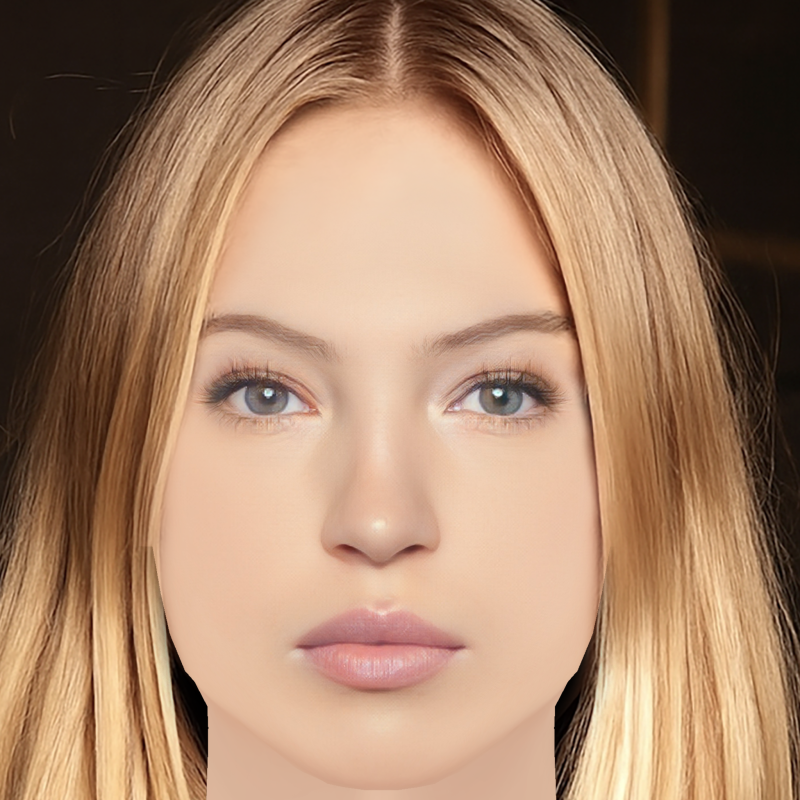 Голова Ліли Мосс - без волосся - голова з низьким полі для гри 3D Модель .c4d .max .obj .3ds .fbx .stl .blend 