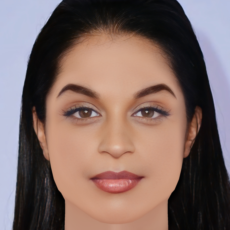 Голова Ліллі Сінгх - без волосся - низькополігональна голова для гри 3D Модель .c4d .max .obj .3ds .fbx .stl .blend 