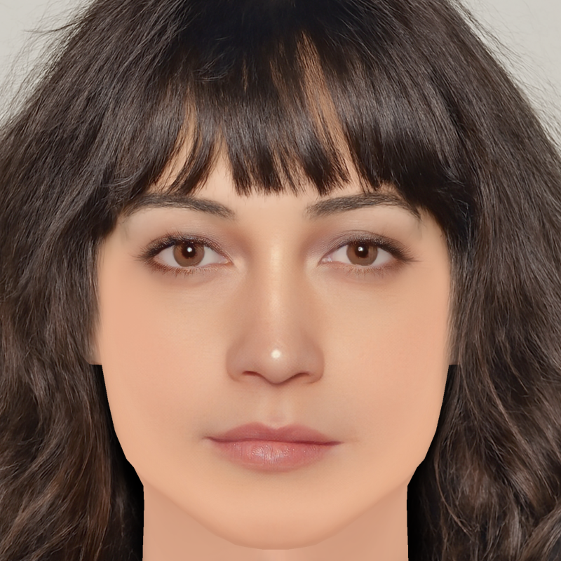 Lily Gladstone Head - No Hair - Tête low poly pour le jeu Modèle 3D .c4d .max .obj .3ds .fbx .stl .blend 