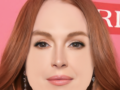 Lindsay Lohan Kopf – ohne Haare – Low-Poly-Kopf für Spiele 3D Modell
