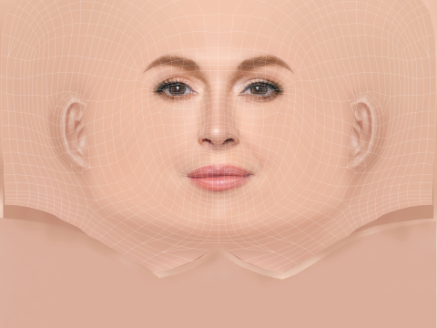 Голова Ліндсей Лохан - без волосся - низькополігональна голова для гри 3D Модель