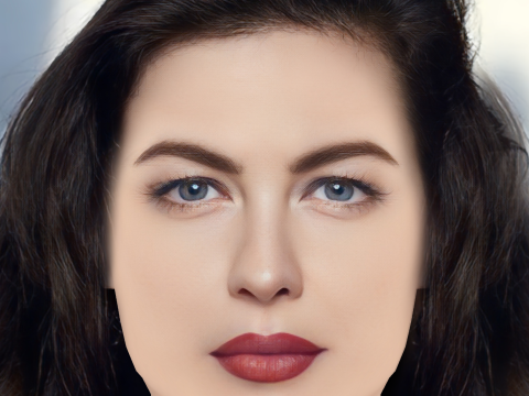 Cabeza de Liv Tyler - Sin pelo - Cabeza de baja poli para juego Modelo 3D