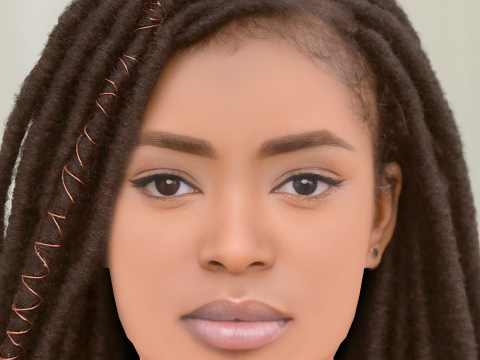 Lovie Simone Head - No Hair - Głowa Low Poly do gry Model 3D