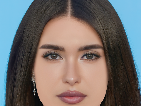 Głowa Madison Beer - No Hair - Głowa Low Poly do gry Model 3D