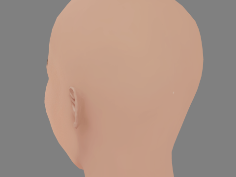Madison Beer Head - No Hair - Tête low poly pour le jeu Modèle 3D