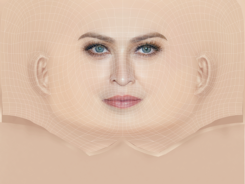 Madonna Head - No Hair - Low poly head para jogo Modelo 3D