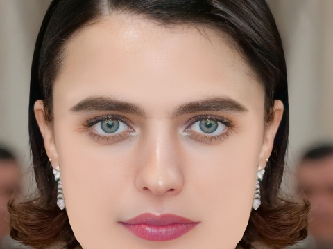 Margaret Qualley Head - No Hair - Tête low poly pour le jeu Modèle 3D