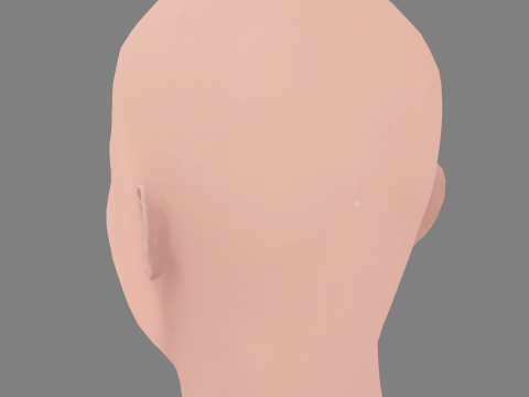 Mariah Carey Head - Tanpa Rambut - Kepala poli rendah untuk permainan Model 3D