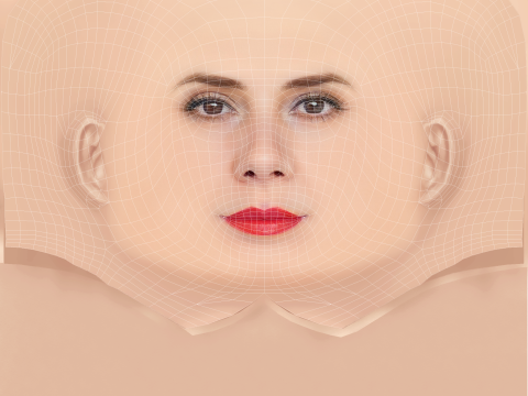 Marisa Tomei Kafası - Saçsız - Oyun için düşük poli kafa 3D Model