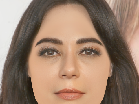 Голова Марисоль Николс - Без волос - Низкополигональная голова для игры 3D Модель