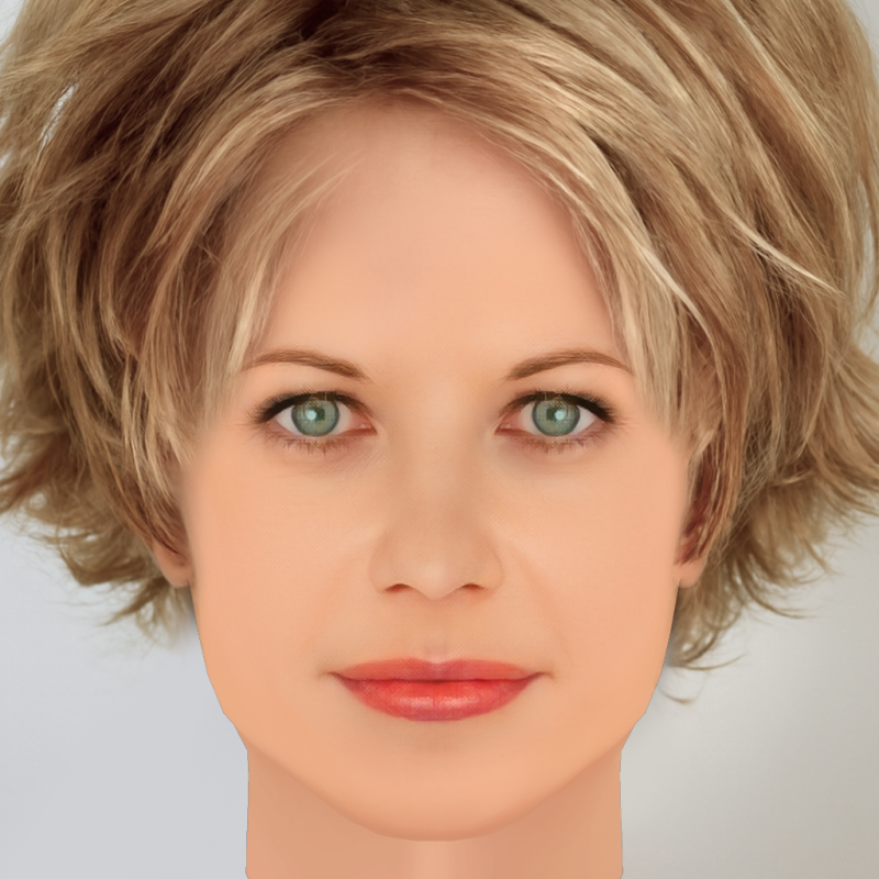 Meg Ryan Head - Saçsız - Oyun için düşük poli kafa 3D Model .c4d .max .obj .3ds .fbx .stl .blend 