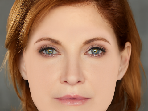 Głowa Melindy McGraw – bez włosów – głowa typu low-poly do gry Model 3D