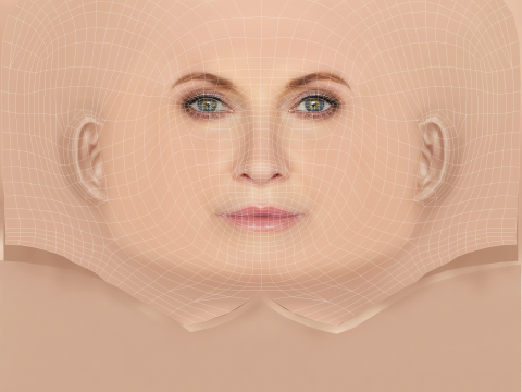 Голова Мелинды МакГроу - Без волос - Низкополигональная голова для игры 3D Модель