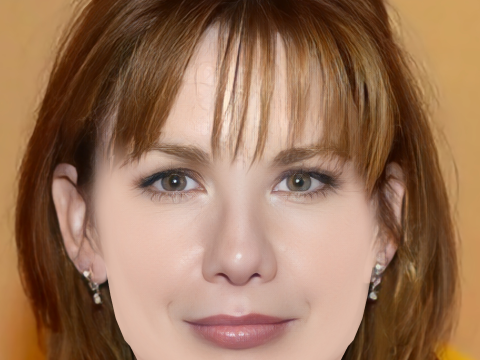 멜리사 길버트 헤드 - 머리카락 없음 - 게임용 로우 폴리 헤드 3D 모델