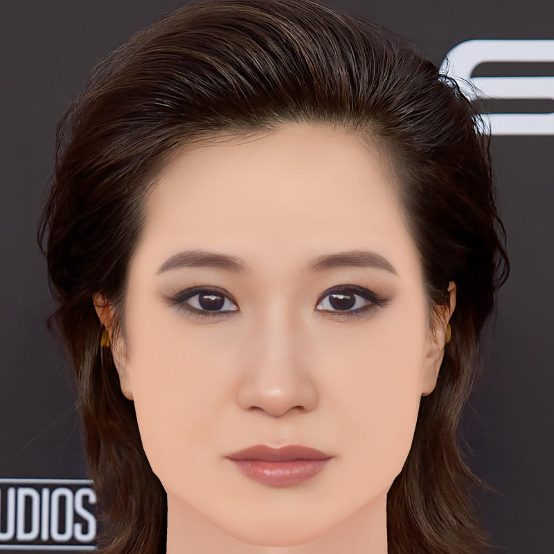 Tête Meng er Zhang - No Hair - Tête low poly pour le jeu Modèle 3D .c4d .max .obj .3ds .fbx .stl .blend 