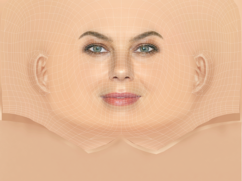 Michelle Monaghan Head – No Hair – Low-Poly-Kopf für das Spiel 3D Modell