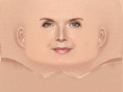 Testa di Michelle Pfeiffer - Senza capelli - Testa in poliestere bassa per il gioco Modello 3D