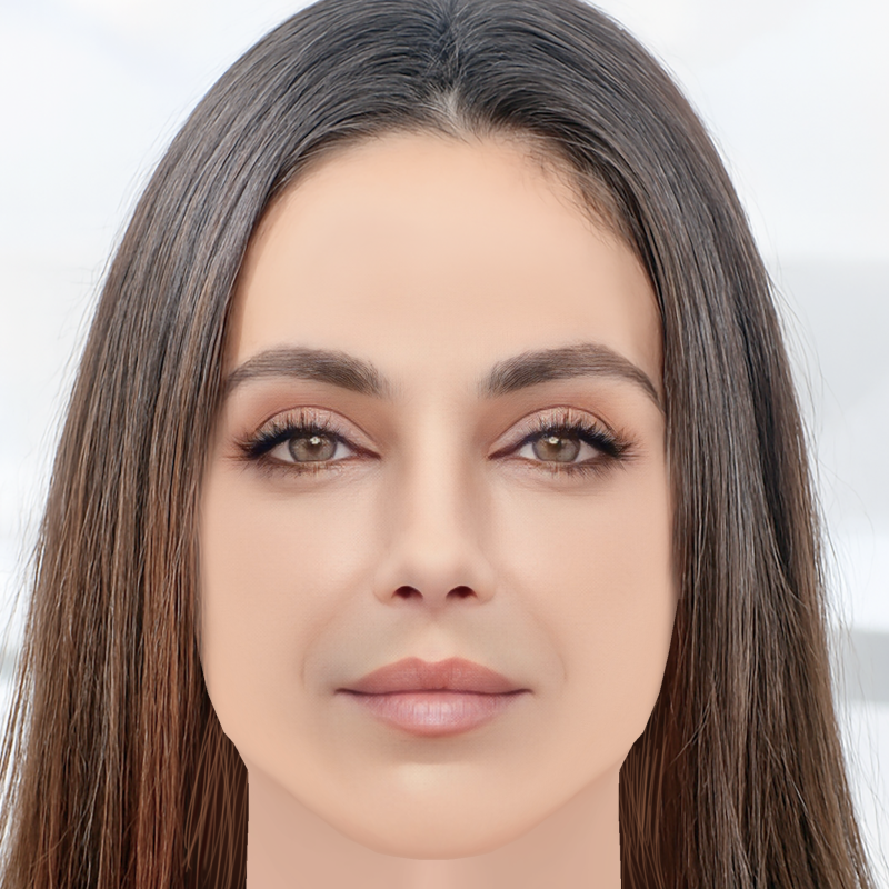 Mila Kunis Head - 无头发 - 游戏用低聚头 3D 模型 .c4d .max .obj .3ds .fbx .stl .blend 