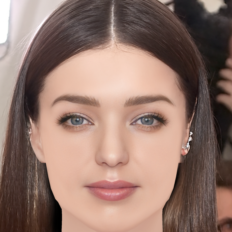 Miranda Kerr-Kopf – ohne Haare – Low-Poly-Kopf für Spiele 3D Modell .c4d .max .obj .3ds .fbx .stl .blend 