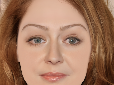 Miranda Otto Head - No Hair - Laag poly hoofd voor wild 3D Model