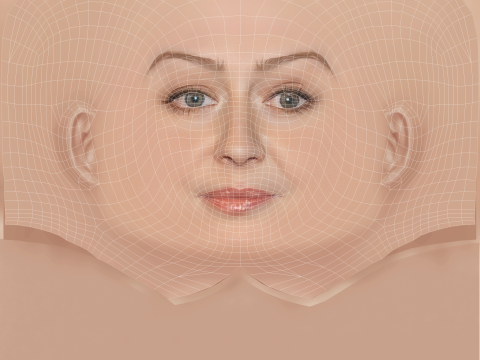 Miranda Otto Head - Senza capelli - Testa in polietilene bassa per il gioco Modello 3D