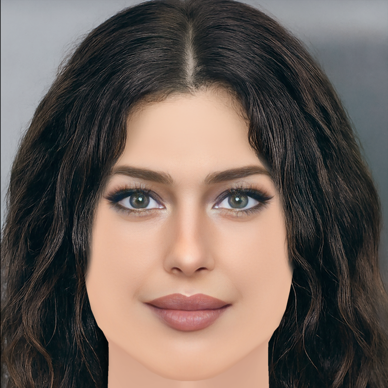 莫妮卡·贝鲁奇头 - 无头发 - 低聚游戏头 3D 模型 .c4d .max .obj .3ds .fbx .stl .blend 