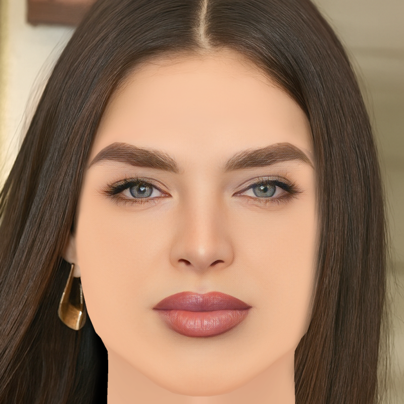 Cabeza de Nadia Ferreira - Sin pelo - Cabeza de baja poli para juego Modelo 3D .c4d .max .obj .3ds .fbx .stl .blend 