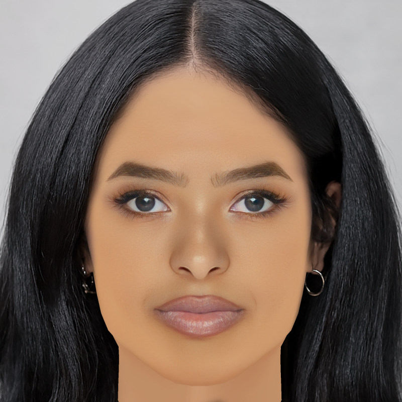 Testa di Natalia Bryant - Senza capelli - Testa in polietilene bassa per il gioco Modello 3D .c4d .max .obj .3ds .fbx .stl .blend 